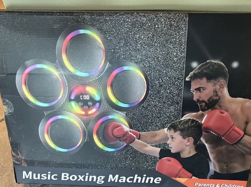 Music boxing machine with - music,
